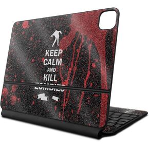 Glossy Glitter Skin Compatible with Apple Magic Keyboard for iPad Pro 13‑inch (M4) 2024 - Kill Zombies - Premium 3M Vinyl Protective Decal Cover - Easy to Apply | Crafted in The USA by MightySkins