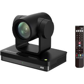 IPEVO VC-Z4K UHD 4K PTZ Camera: 1/2.8" HD CMOS, 12X Optical Zoom, AI AutoTracking, HDMI/USB-C, LAN, PoE. Ideal for Education, Video Conferencing, Church, Live Streaming on YouTube, OBS, Zoom - Black