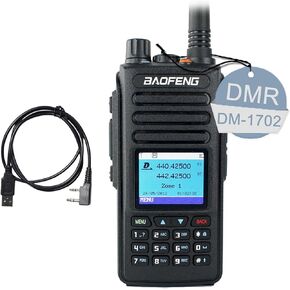 BAOFENG DM-1702 Digital Analog DMR Two Way Radio Dual Time Slot 1&2 5W UHF VHF Long Range with GPS Walkie Talkie for Adult