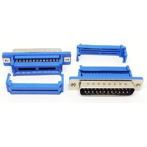 Pc Accessories 10-Pack 2.54mm IDC Crimp Connectors DB25 Male for Flat Ribbon Cable
