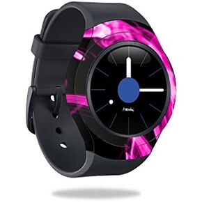 MightySkins Skin Compatible with Samsung Gear S2 3G - Pink Flames | Protective, Durable, and Unique Vinyl Decal wrap Cover | Easy to Apply, Remove, and Change Styles | Made in The USA