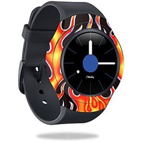 MightySkins Skin Compatible with Samsung Gear S2 3G - Hot Flames | Protective, Durable, and Unique Vinyl Decal wrap Cover | Easy to Apply, Remove, and Change Styles | Made in The USA