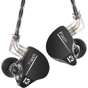 keephifi DC01 Pro in Ear Monitor Headphones, 1DD Bass Earbuds Gaming IEMs V-shape Tuning Hifi IEM, Drum Headphone Wired Earbuds inear Earphones with 2Pin-Z Detachable OFC cables for Singers, Musicians