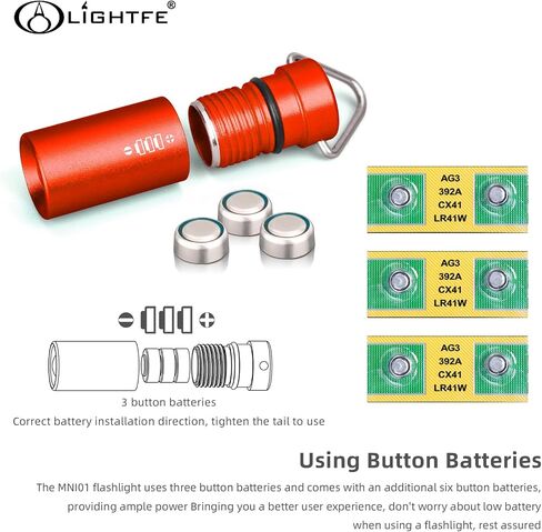 LIGHTFE MINI01 Keychain Flashlight Mini Keychain Light is Light, Small, and Bright (Mini01-Gold) in Kuwait