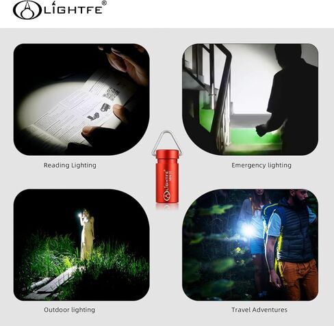 LIGHTFE MINI01 Keychain Flashlight Mini Keychain Light is Light, Small, and Bright (Mini01-Gold) in Kuwait