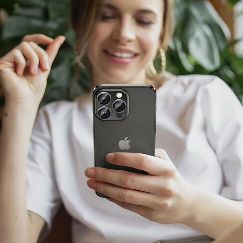 واقي عدسة الكاميرا Goton لهاتف iPhone 15 Pro/iPhone 15 Pro Max، [مقاوم للخدش] غطاء كاميرا من الزجاج المقوى 9H غطاء حلقة معدنية لحماية الكاميرا وغطاء شاشة وملحقات الفيلم in Kuwait