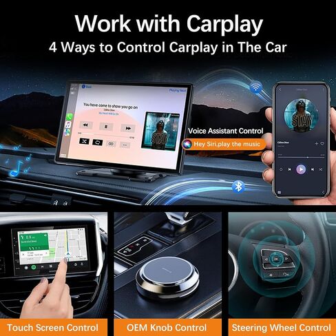 محول Carplay اللاسلكي 2024 مشفر تمت ترقيته باستخدام WIFI6، يحول محول Carplay السلكي إلى لاسلكي لأجهزة iPhone، قابس التحكم اللاسلكي وتشغيل Carplay للسيارات من 2015 لأجهزة Apple iPhone iOS 10+ in Saudi Arabia