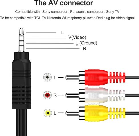 AC-L100 Compatible for Sony Handycam Camcorder Charger Cord, ACL100 Power Adapter for Hi8 DCR TRV128 TRV103 TRV130 TRV150, CCD-TRV108 TRV308 Replace AC-L10A L10B L15A L15B L100A L100B L100C in Kuwait