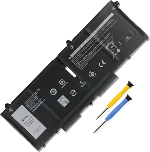 بطارية كمبيوتر محمول 07KRV 58Wh لجهاز Dell Latitude 5330 5430 5530 Precision 3570 Dell P104F P104F005 P104F006 P137G Dell P137G004 P137G005 P137G006 ​​O7KRV ​​M69D0 H4PVC 0H4PVC Y86WG 0Y86WG 08WRCR 8WRCR 078FWY in Saudi Arabia
