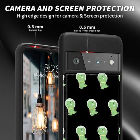 Case for Google Pixel 6 Pro with Card Holder Slot, PU Leather Wallet Kickstand Case, Double Magnetic Clasp and TPU Durable Shockproof Cover, Multicolor Dog Paw in Kuwait