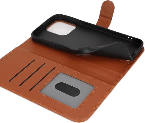 for iPhone 15 Pro Case Wallet with Card Holder,Compatible with Magsafe,15 Pro Wallet Case for Men Women,Leather Magnetic Stand Flip Cover-Black in Kuwait