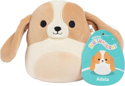 Squishmallows Original 5-Inch Adela The Basset Hound - Official Jazwares Plush - Collectible Soft & Squishy Mini Stuffed Animal Toy - Gift for Kids, Girls & Boys in Saudi Arabia