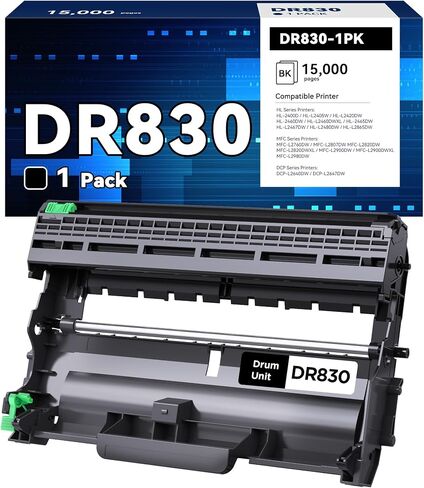 (with CHIP) TN830 TN830XL 830XL Toner Cartridges Replacement for Brother TN830XL,Print up to 3,000 Pages per Toner- Compatible with HL-L2400D HL-L2405W HL-L2460DW HL-L2460DWXL(2 Pack, Black) in Saudi Arabia