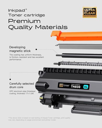 (with CHIP) TN830 TN830XL 830XL Toner Cartridges Replacement for Brother TN830XL,Print up to 3,000 Pages per Toner- Compatible with HL-L2400D HL-L2405W HL-L2460DW HL-L2460DWXL(2 Pack, Black) in Saudi Arabia