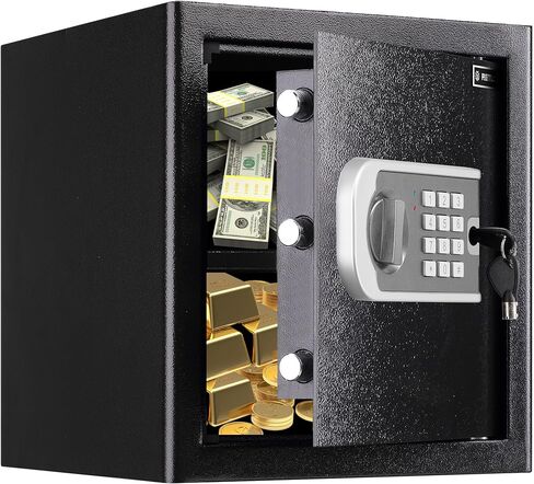 6.6 Cubic Feet, fireproof safe for home, for Medications, Jewelry, Cash, Documents. All-Steel Double-Door Personal safe. Digital Keypad Fireproof Safe with Keys & Pass Code. in Saudi Arabia