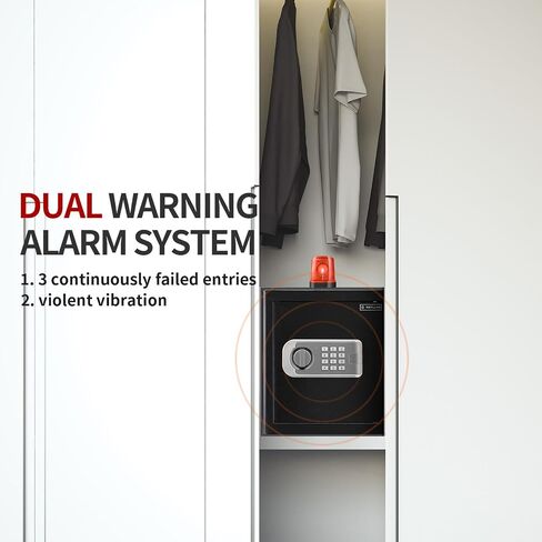 6.6 Cubic Feet, fireproof safe for home, for Medications, Jewelry, Cash, Documents. All-Steel Double-Door Personal safe. Digital Keypad Fireproof Safe with Keys & Pass Code. in Saudi Arabia