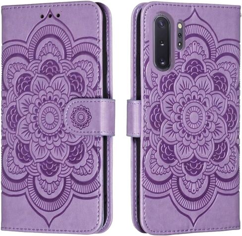 for Samsung Galaxy Note10+ / Note 10 Plus Case Wallet with Card Holder Kickstand Magnetic Soft Leather Flip Fold Case for Samsung Note 10+ 5G Cover (Blue) in Kuwait