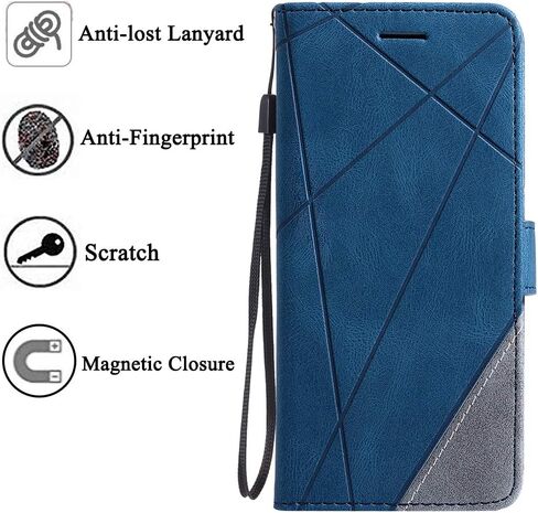 متوافق مع حافظة محفظة Samsung Galaxy Note 20 Glaxay Note20 5G وواقي شاشة من الزجاج المقسى وغطاء قلاب وحامل بطاقات وحافظات للهاتف الخلوي لهاتف Gaxaly Notes 20s Twenty Not S20 للنساء والرجال باللون الأزرق in Kuwait