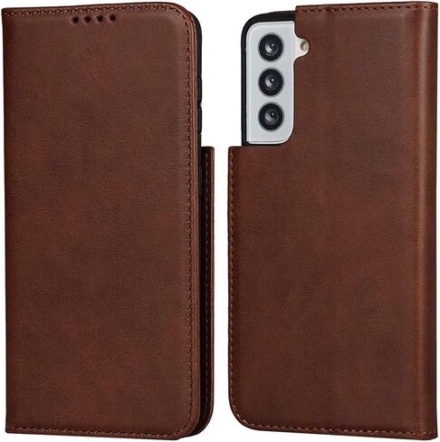 حافظة لهاتف سامسونج جالاكسي S20 FE، حافظة لهاتف سامسونج جالاكسي S20 FE 5G، حافظة محفظة جلدية مغناطيسية بنمط جلد البقر، غطاء قلاب مع فتحات للبطاقات/النقود (6.5 بوصة) - أسود in Kuwait