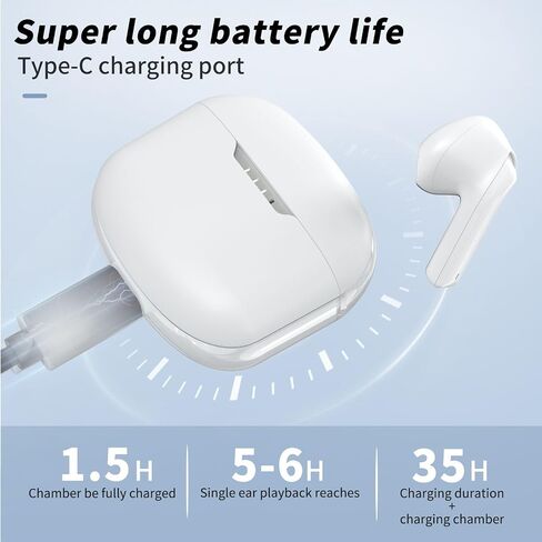 MOEEN Wireless Earbuds, Bluetooth Headphones, Earphones Bluetooth 5.0 USB-C Fast Charge, 5Hrs Single Playtime 35Hrs Playtime IPX5 Waterproof, Bluetooth Earbuds with Running Fitness Commute, Khaki in Saudi Arabia