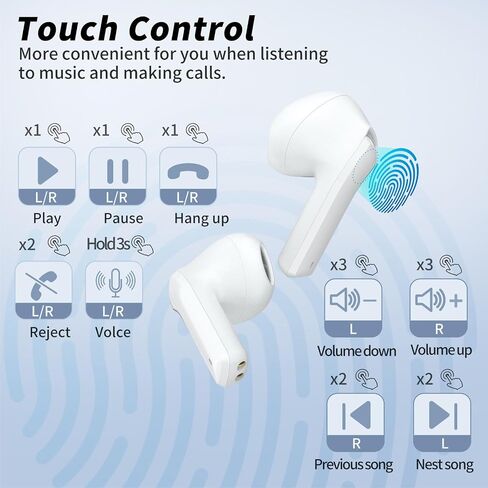 MOEEN Wireless Earbuds, Bluetooth Headphones, Earphones Bluetooth 5.0 USB-C Fast Charge, 5Hrs Single Playtime 35Hrs Playtime IPX5 Waterproof, Bluetooth Earbuds with Running Fitness Commute, Khaki in Saudi Arabia