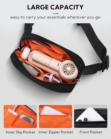 WATERFLY Small Fanny Pack Fashion Fanny Pack for Women Men Crossbody Waist Bag with Adjustable Strap for Traveling Hiking Cycling Dog Walking in Saudi Arabia