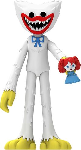 Poppy Playtime - White Huggy Wuggy Action Figure (5" Tall Posable Figure, Series 2) in Saudi Arabia