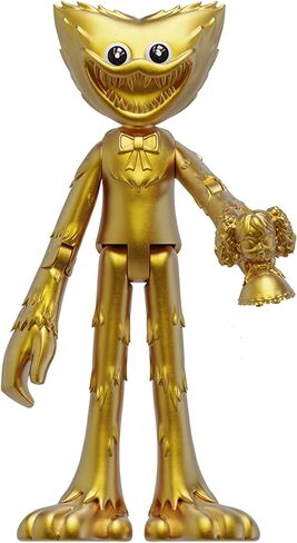 Poppy Playtime - White Huggy Wuggy Action Figure (5" Tall Posable Figure, Series 2) in Saudi Arabia