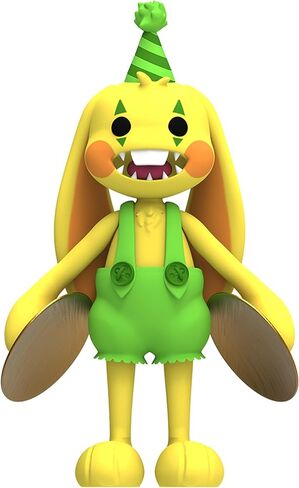 Poppy Playtime - White Huggy Wuggy Action Figure (5" Tall Posable Figure, Series 2) in Saudi Arabia
