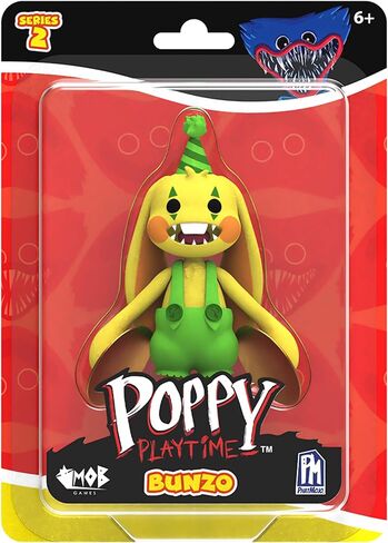 Poppy Playtime - White Huggy Wuggy Action Figure (5" Tall Posable Figure, Series 2) in Saudi Arabia
