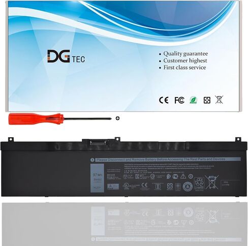 New NYFJH Laptop Battery Compatible for Dell Precision 7530 P74F 7540 7730 P34E 7740 Series 7M0T6 0VRX0J 0WMRC77I 5TF10 0WNRC 00WNRC GW0K9 0GW0K9(11.4V 97Wh/8070mAh) in Saudi Arabia