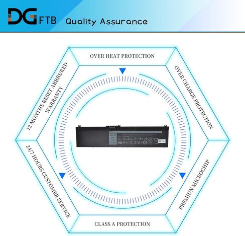 New NYFJH Laptop Battery Compatible for Dell Precision 7530 P74F 7540 7730 P34E 7740 Series 7M0T6 0VRX0J 0WMRC77I 5TF10 0WNRC 00WNRC GW0K9 0GW0K9(11.4V 97Wh/8070mAh) in Saudi Arabia
