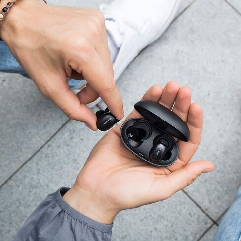 1MORE Stylish True Wireless in-Ear Headphones TWS Bluetooth Wireless Earphones Mini Earbuds with DSP ENC, Phone/Volume Control, Lightweight Portable, Charging Case, 7.5H Battery, MEMS Mic - Black in Kuwait