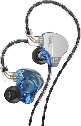 keephifi DC01 Pro in Ear Monitor Headphones, 1DD Bass Earbuds Gaming IEMs V-shape Tuning Hifi IEM, Drum Headphone Wired Earbuds inear Earphones with 2Pin-Z Detachable OFC cables for Singers, Musicians in Kuwait
