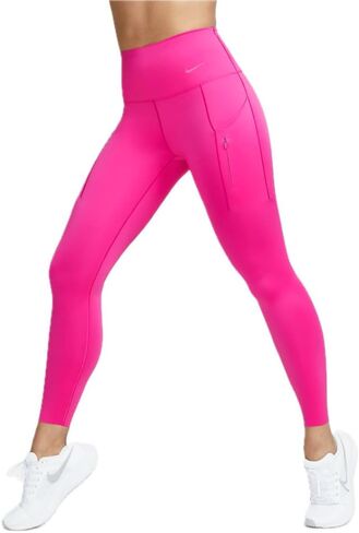 Nike Go Women's Firm-Support High-Waisted 7/8 Leggings with Pockets, Dark Gray, S Regular US in Saudi Arabia