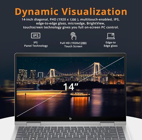 HP Envy 2024 AI 2-in-1 14" Wide Ultra XGA Touch-Screen Laptop, AMD Ryzen 5 8640HS, AMD FreeSync, Wi-Fi 6E, BT 5.3, Backlit KB, Win 11 W/Stylus Pen (16GB RAM | 512GB PCIe SSD) in Saudi Arabia