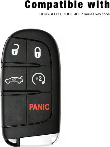 SEGADEN Silicone Cover Protector Case Holder Skin Jacket Compatible with Jeep Dodge Chrysler 5 Button Smart Remote Key Fob 4+1 BTN CV4750 Deep Purple in Saudi Arabia