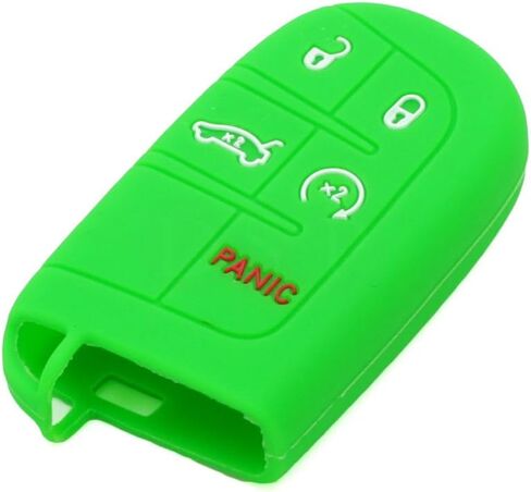 SEGADEN Silicone Cover Protector Case Holder Skin Jacket Compatible with Jeep Dodge Chrysler 5 Button Smart Remote Key Fob 4+1 BTN CV4750 Deep Purple in Saudi Arabia