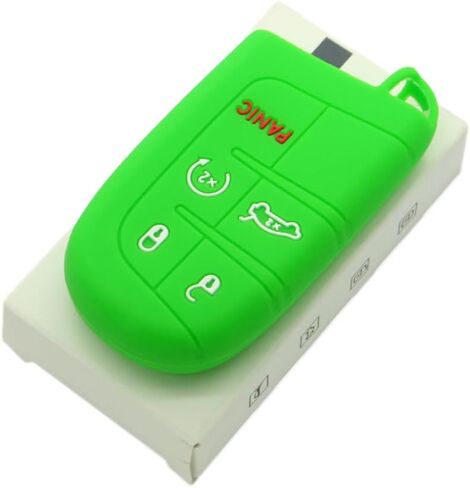 SEGADEN Silicone Cover Protector Case Holder Skin Jacket Compatible with Jeep Dodge Chrysler 5 Button Smart Remote Key Fob 4+1 BTN CV4750 Deep Purple in Saudi Arabia