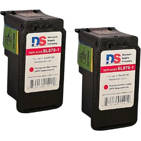 خرطوشة حبر بديلة عالية السعة مكونة من عبوتين SL-870-1 للاستخدام في SendPro® Mailstation (csd1) سعة 18 مل لكل منهما