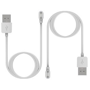 Magnetic Charger Compatible with Livall Smart Helmet BH60SE Charger- Replacement USB Charger Adapter Charge Cord Charging Cable for Livall BH51 (White+White)