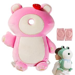 Baby Walker Head Protector Adjustable Baby Head Protection Backpack (Frog)