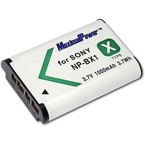 Maximal Power FC500 SON BX1+DB SON NP-BX1 Sony Battery Charger and Fully Decoded Replacement Battery (Black)