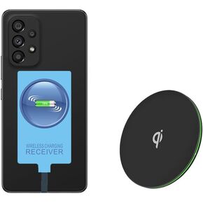 External Type-C Wireless Charging Receiver for Samsung Galaxy A13 A23 A33 A53 A73 5G with Wireless Charger