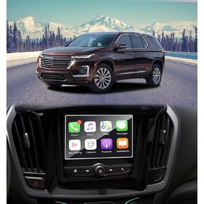 for 2018-2021 2022 2023 2024 Chevrolet Traverse MyLink 7 Inch Tempered Glass Screen Protector 9H Hardness Anti-Fingerprint Anti-Scratch and Anti-Glare Accessories LCD Touchscreen