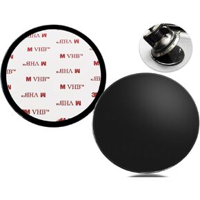 2 Pcs 95mm Adhesive Dashboard Mat Mounting Disc,3.74" Universal Suction Cup Mounting Disc for Dashcam Windshield Mount,GPS,Tablet,Car Phone Holder Base with Adhesion,Black(Red on White Background)