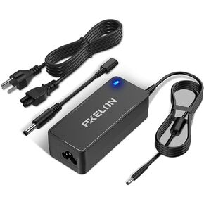 AKELON 65W 45W Laptop Charger for Dell Inspiron 11 13 14 15 17 3000 5000 7000 Series Latitude E6440 E6430 3520 XPS 13 14 15 9333 9350 19.5V 3.34A Power Adapter 4.5mm and 7.4mm 2 Tip Round Connects