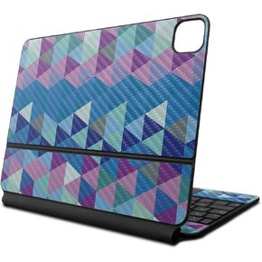 Carbon Fiber Skin Compatible with Apple Magic Keyboard for iPad Pro 13‑inch (M4) 2024 - Purple Kaleidoscope - 3M Vinyl Protective Decal Cover - Easy to Apply | Crafted in The USA by MightySkins