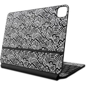 Carbon Fiber Skin Compatible with Apple Magic Keyboard for iPad Pro 13‑inch (M4) 2024 - Abstract Black - Premium 3M Vinyl Protective Decal Cover - Easy to Apply | Crafted in The USA by MightySkins