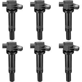 BDFHYK Pack of 6 Ignition Coils Compatible with Hyundai Kia Genesis Azera Santa Fe Sonata Veracruz Sedona Sorento Cadenza Borrego Amanti 3.3L 3.8L V6 27301-3C000 UF546 C1544